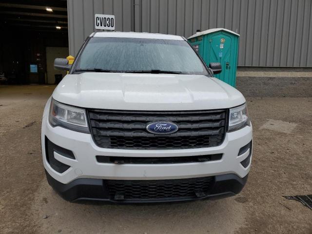 1FM5K8AR2HGC56697 - 2017 FORD EXPLORER POLICE INTERCEPTOR WHITE photo 5