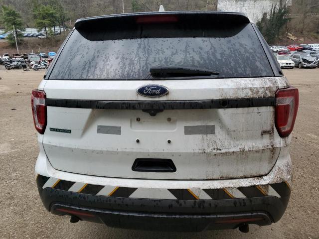 1FM5K8AR2HGC56697 - 2017 FORD EXPLORER POLICE INTERCEPTOR WHITE photo 6