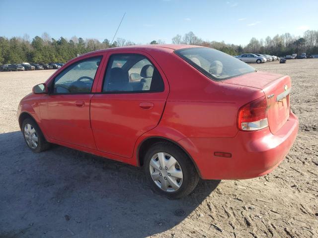 KL1TD52614B247898 - 2004 CHEVROLET AVEO RED photo 2