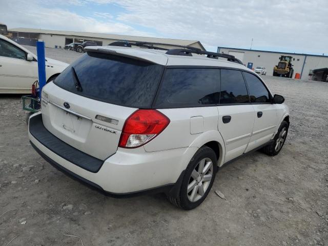 4S4BP61C497326187 - 2009 SUBARU OUTBACK 2.5I WHITE photo 3