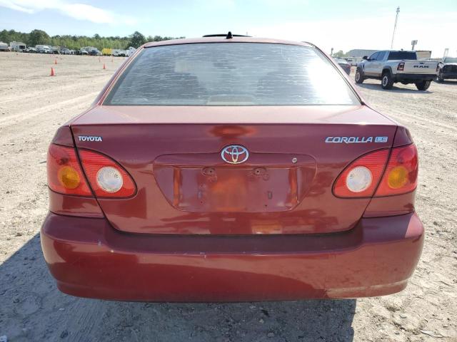 1NXBR32E14Z312802 - 2004 TOYOTA COROLLA CE RED photo 6