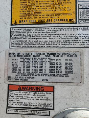 1UYVS2535N3542801 - 2022 UTILITY DRY VAN WHITE photo 10