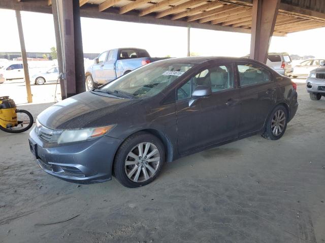 19XFB2F96CE329142 - 2012 HONDA CIVIC EXL GRAY photo 1