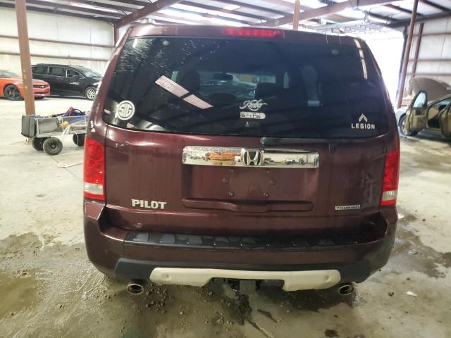 5FNYF38939B006864 - 2009 HONDA PILOT TOURING BURGUNDY photo 6