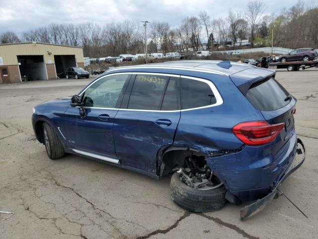 5UXTR9C55JLD64804 - 2018 BMW X3 XDRIVE30I BLUE photo 2