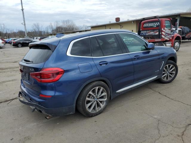 5UXTR9C55JLD64804 - 2018 BMW X3 XDRIVE30I BLUE photo 3