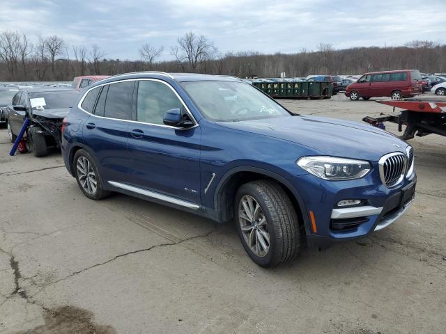 5UXTR9C55JLD64804 - 2018 BMW X3 XDRIVE30I BLUE photo 4