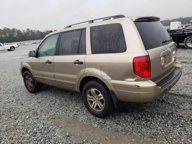 5FNYF185X5B014844 - 2005 HONDA PILOT EXL GOLD photo 2