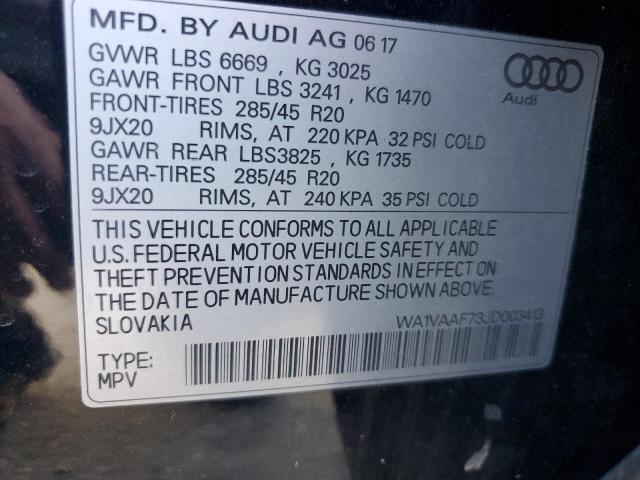 WA1VAAF73JD003413 - 2018 AUDI Q7 PRESTIGE 蓝色 照片 14