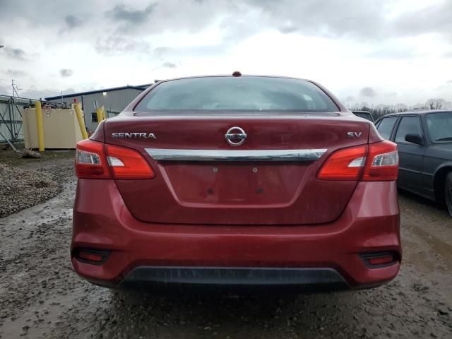 3N1AB7AP9HL640146 - 2017 NISSAN SENTRA S RED photo 6