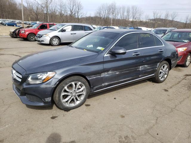 55SWF4KB1GU126554 - 2016 MERCEDES-BENZ C 300 4MATIC GRAY photo 1