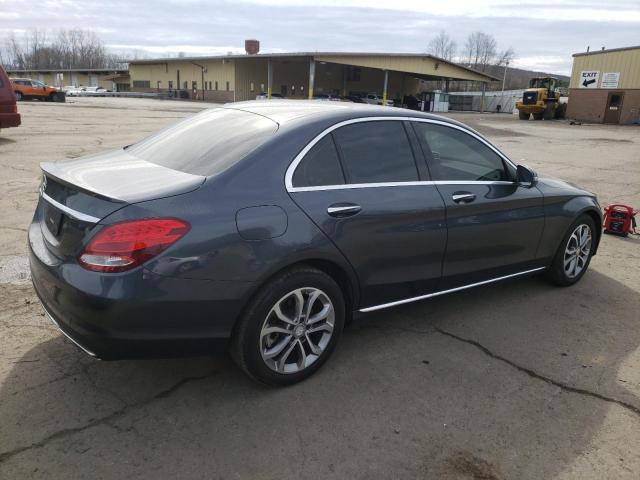 55SWF4KB1GU126554 - 2016 MERCEDES-BENZ C 300 4MATIC GRAY photo 3