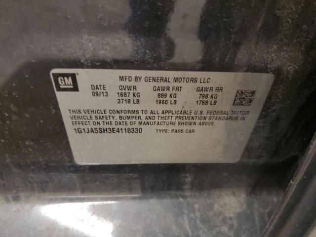 1G1JA5SH3E4118330 - 2014 CHEVROLET SONIC LS 石墨色 照片 12