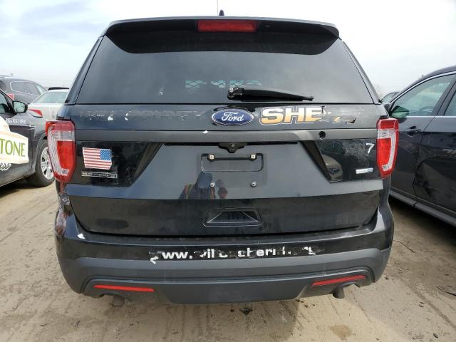 1FM5K8AR1HGB82737 - 2017 FORD EXPLORER POLICE INTERCEPTOR أسود صورة 6