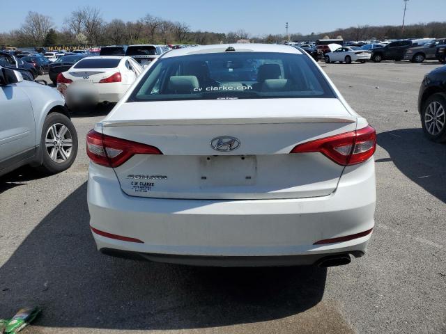 5NPE24AF0GH341776 - 2016 HYUNDAI SONATA SE WHITE photo 6