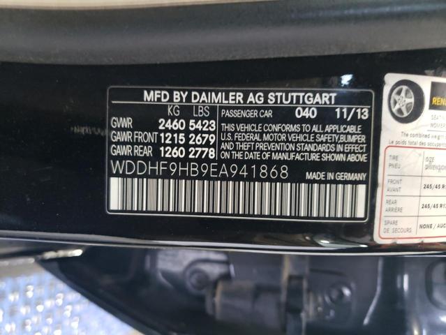 WDDHF9HB9EA941868 - 2014 MERCEDES-BENZ E 250 BLUETEC BLACK photo 12