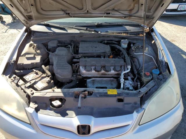 2HGES16515H567489 - 2005 HONDA CIVIC LX SILVER photo 11