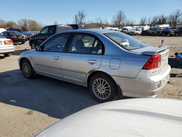 2HGES16515H567489 - 2005 HONDA CIVIC LX SILVER photo 2