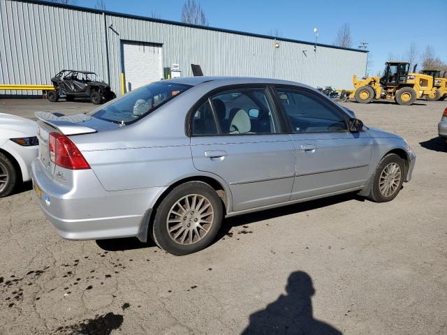 2HGES16515H567489 - 2005 HONDA CIVIC LX SILVER photo 3