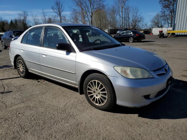 2HGES16515H567489 - 2005 HONDA CIVIC LX SILVER photo 4