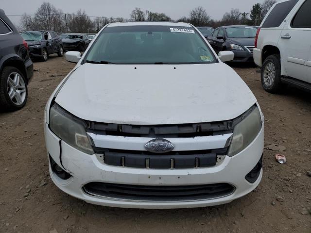 3FAHP0KC9CR183804 - 2012 FORD FUSION SPORT WHITE photo 5