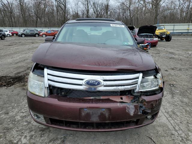 1FAHP24W29G104766 - 2009 FORD TAURUS SEL BURGUNDY photo 5