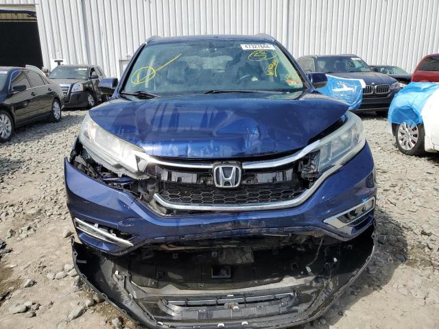 5J6RM4H70FL058616 - 2015 HONDA CR-V EXL BLUE photo 5