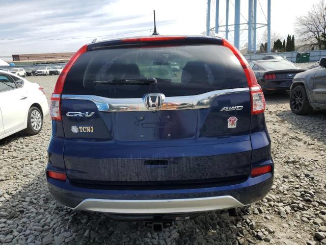 5J6RM4H70FL058616 - 2015 HONDA CR-V EXL BLUE photo 6