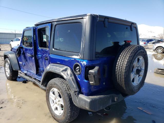 1C4HJXDN2JW254550 - 2018 JEEP WRANGLER U SPORT BLUE photo 2