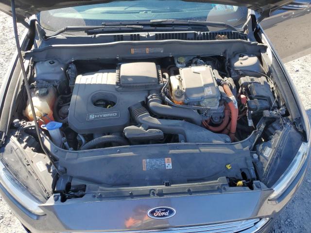 3FA6P0LU0ER154418 - 2014 FORD FUSION SE HYBRID GRAY photo 11