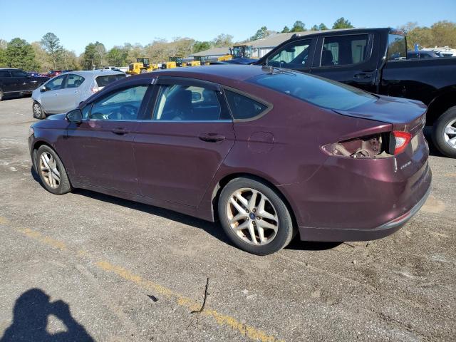 3FA6P0H76DR381050 - 2013 FORD FUSION SE MAROON photo 2