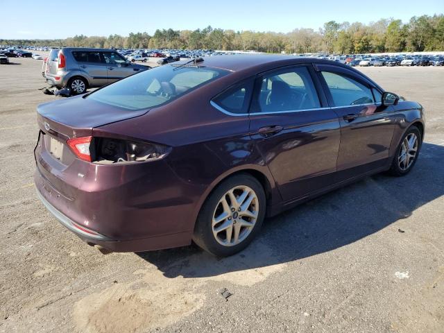 3FA6P0H76DR381050 - 2013 FORD FUSION SE MAROON photo 3