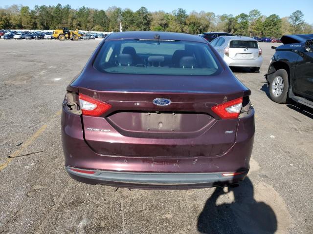 3FA6P0H76DR381050 - 2013 FORD FUSION SE MAROON photo 6