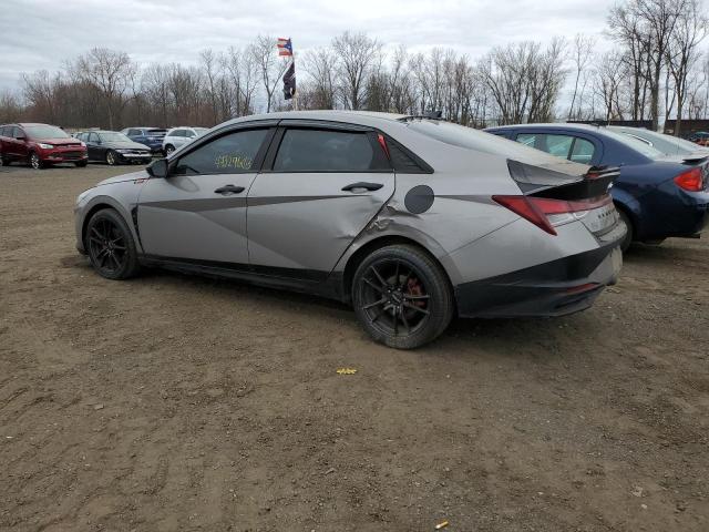 KMHLS4AG6MU105260 - 2021 HYUNDAI ELANTRA SEL GRAY photo 2