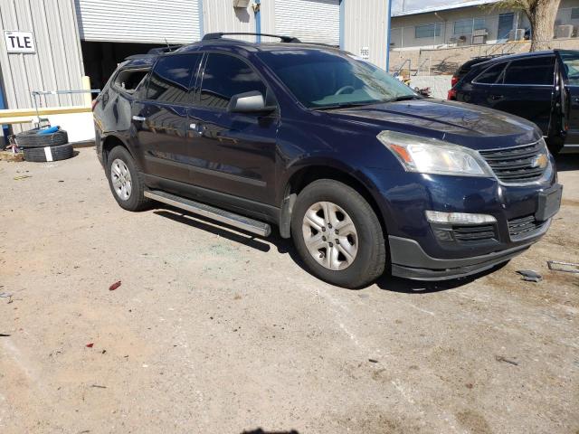 1GNKVFED5HJ185636 - 2017 CHEVROLET TRAVERSE LS BLUE photo 4