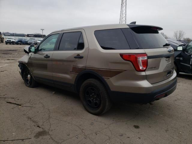 1FM5K8AR2HGD25890 - 2017 FORD EXPLORER POLICE INTERCEPTOR TAN photo 2