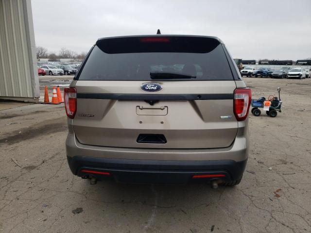 1FM5K8AR2HGD25890 - 2017 FORD EXPLORER POLICE INTERCEPTOR TAN photo 6