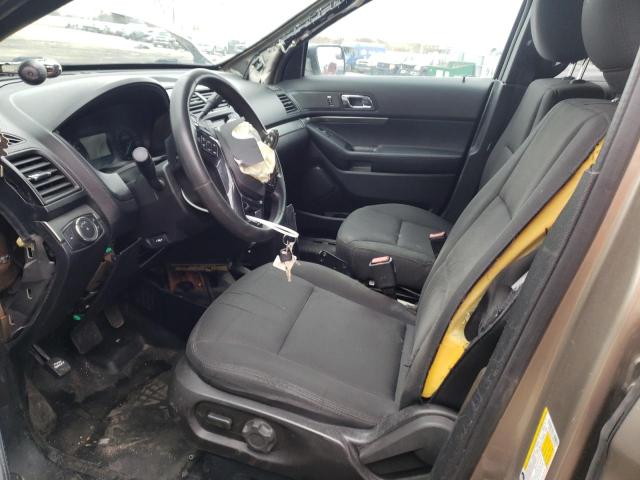 1FM5K8AR2HGD25890 - 2017 FORD EXPLORER POLICE INTERCEPTOR TAN photo 7
