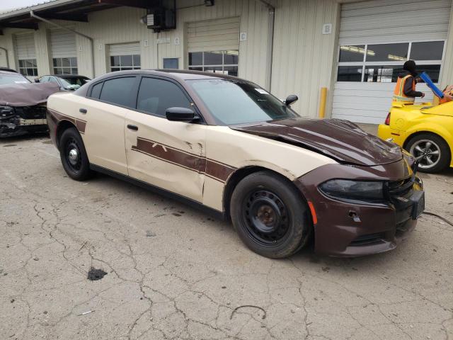 2C3CDXKT3GH247881 - 2016 DODGE CHARGER POLICE TAN photo 4