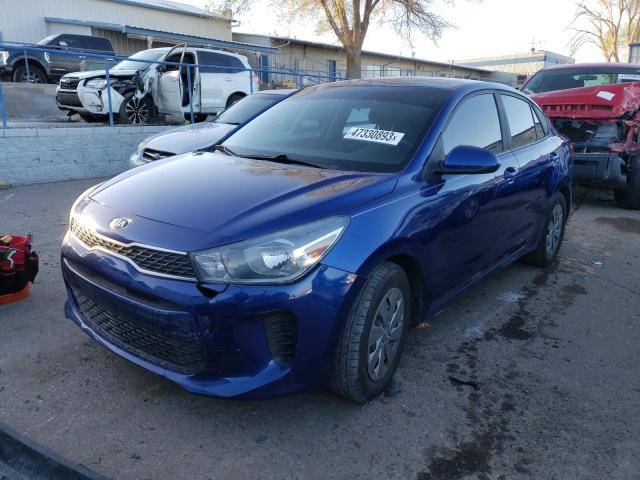 3KPA24AB9KE206952 - 2019 KIA RIO S BLUE photo 1