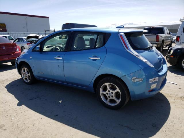 JN1AZ0CP6BT005436 - 2011 NISSAN LEAF SV BLUE photo 2