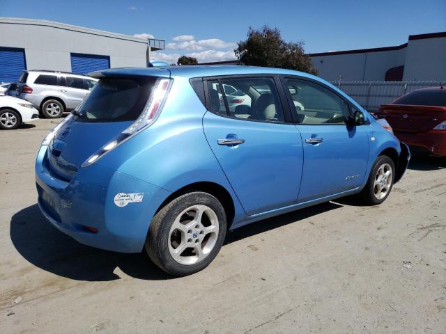 JN1AZ0CP6BT005436 - 2011 NISSAN LEAF SV BLUE photo 3