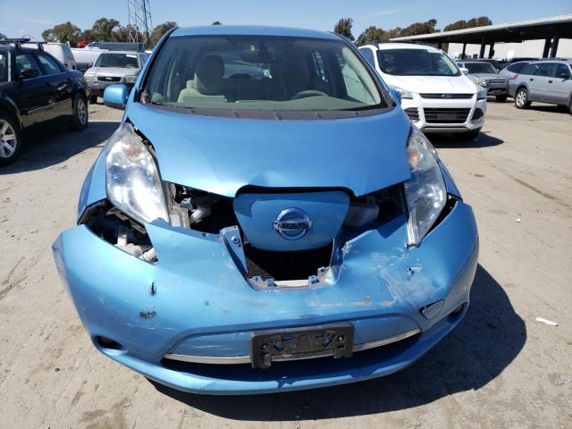 JN1AZ0CP6BT005436 - 2011 NISSAN LEAF SV BLUE photo 5