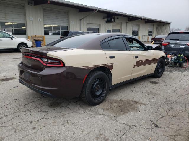 2C3CDXKT5FH796206 - 2015 DODGE CHARGER POLICE TAN photo 3