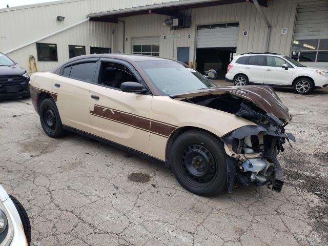 2C3CDXKT5FH796206 - 2015 DODGE CHARGER POLICE TAN photo 4