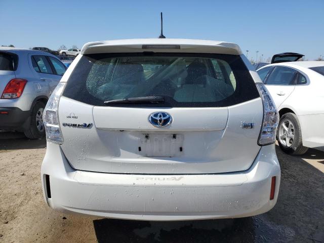 JTDZN3EU1C3097055 - 2012 TOYOTA PRIUS V WHITE photo 6