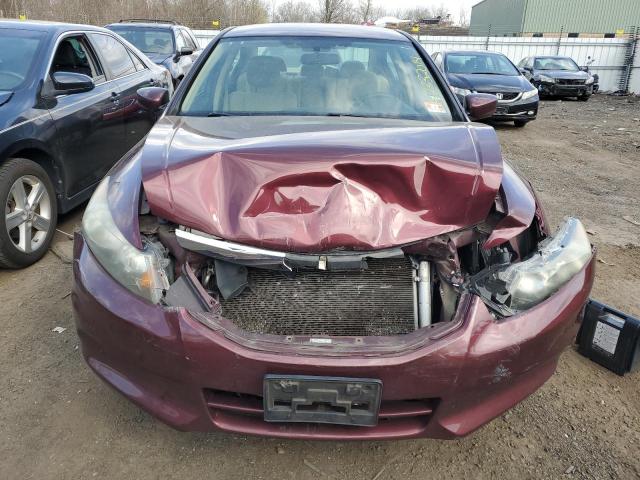 1HGCP2F32BA016141 - 2011 HONDA ACCORD LX MAROON photo 5