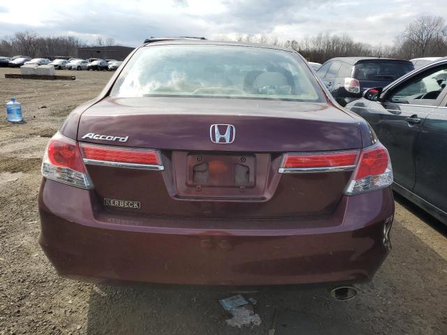 1HGCP2F32BA016141 - 2011 HONDA ACCORD LX MAROON photo 6