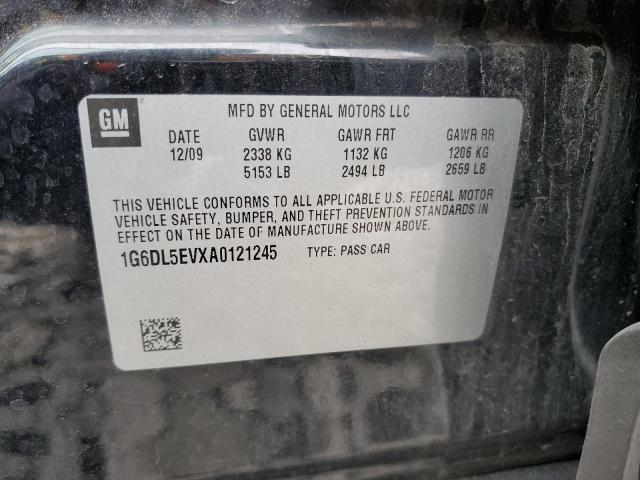 1G6DL5EVXA0121245 - 2010 CADILLAC CTS PERFORMANCE COLLECTION Қара фото 12