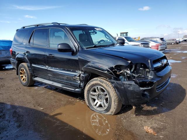 5TDBT44A86S261327 - 2006 TOYOTA SEQUOIA SR5 BLACK photo 4